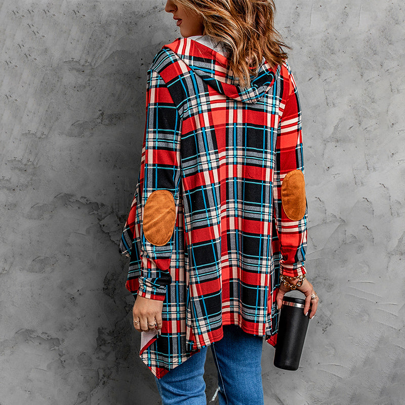 Women Check Shirt Loose Plus Size Jacket