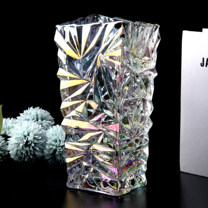 Transparent Glass Vase Living Room Decoration