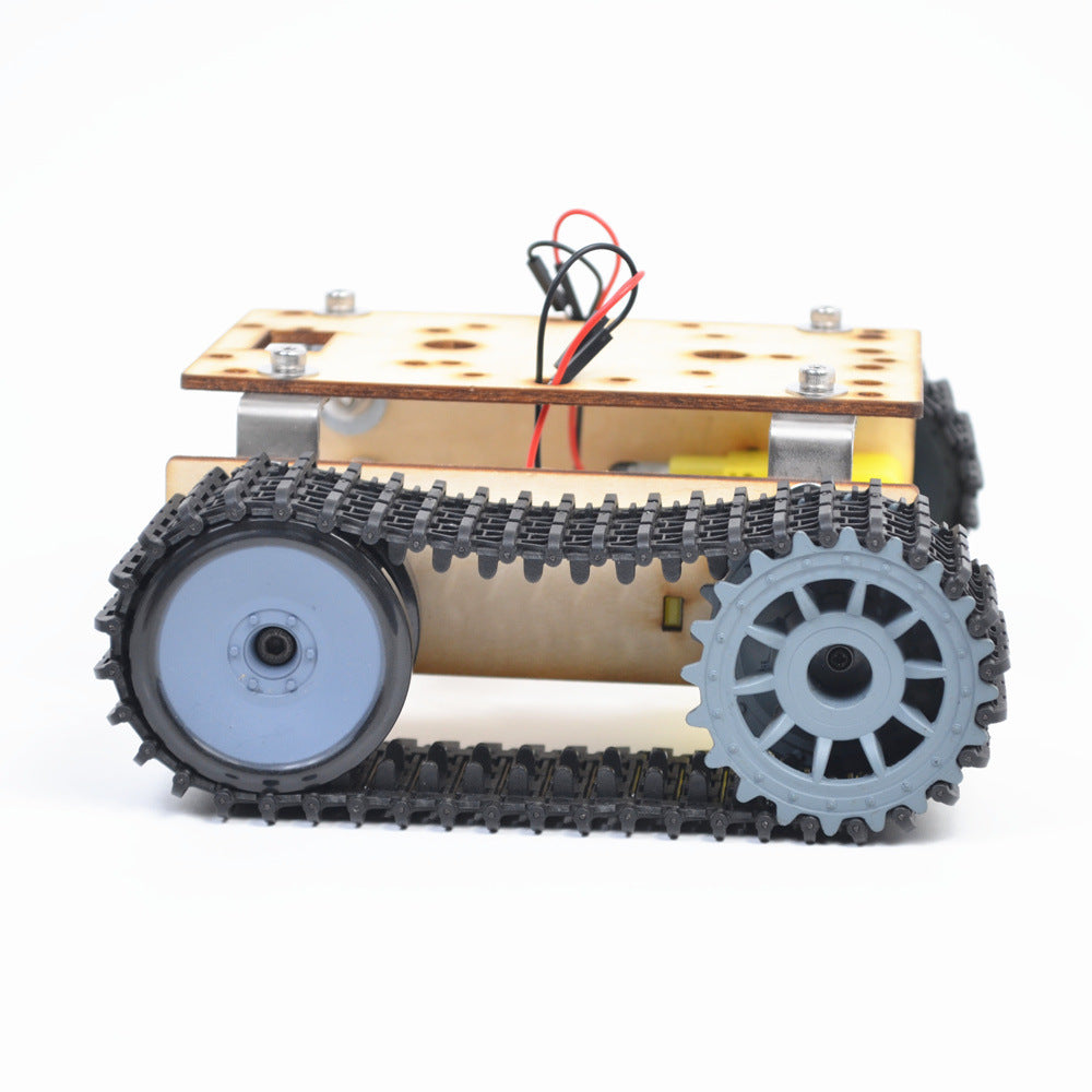 Economic Robot Single-layer Tank Chassis Building Blocks Wood Board