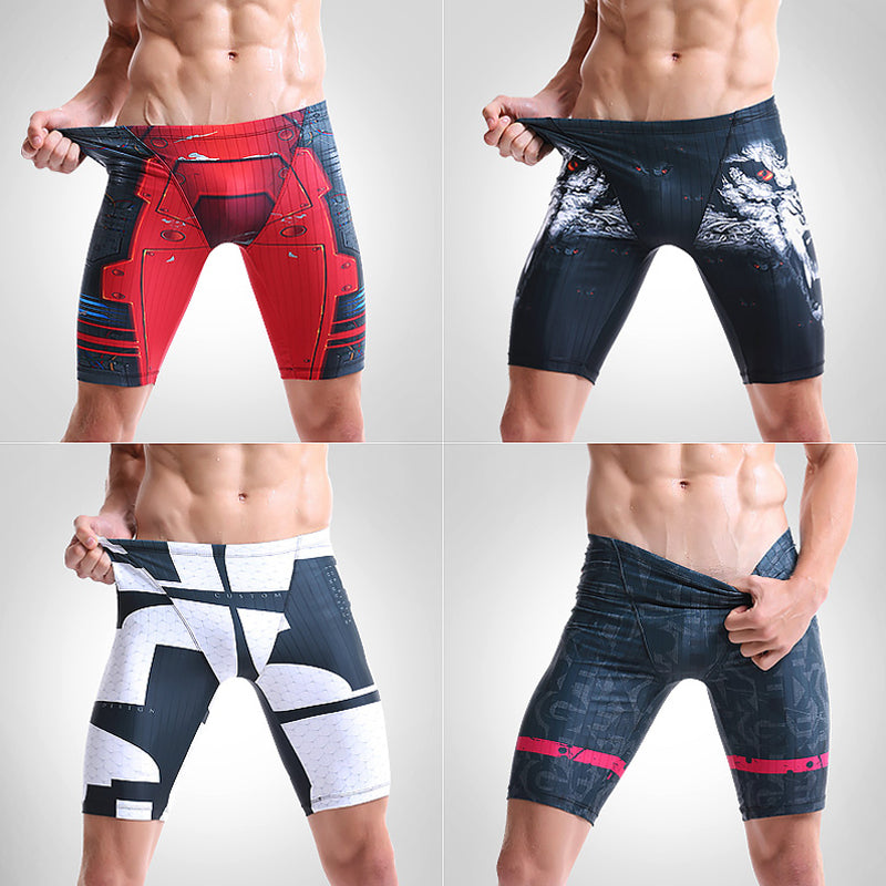 Men's Professional Swimsuit Five-point Pants Plus Size Boxer