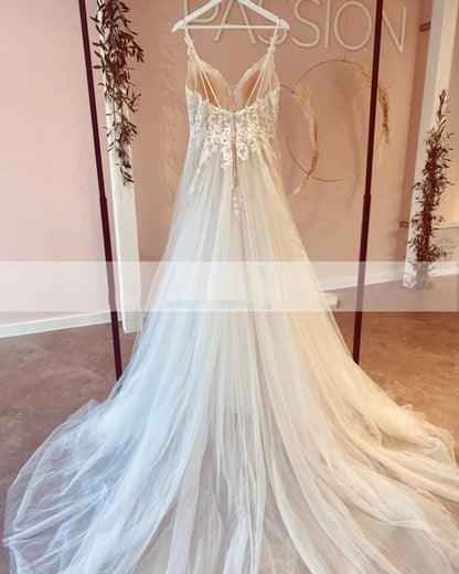 Wedding Dress European And American Decal Long Lace