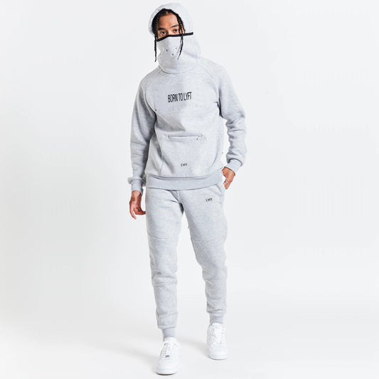 Men's Loose Plus Size Solid Color Hooded Casual Sweater