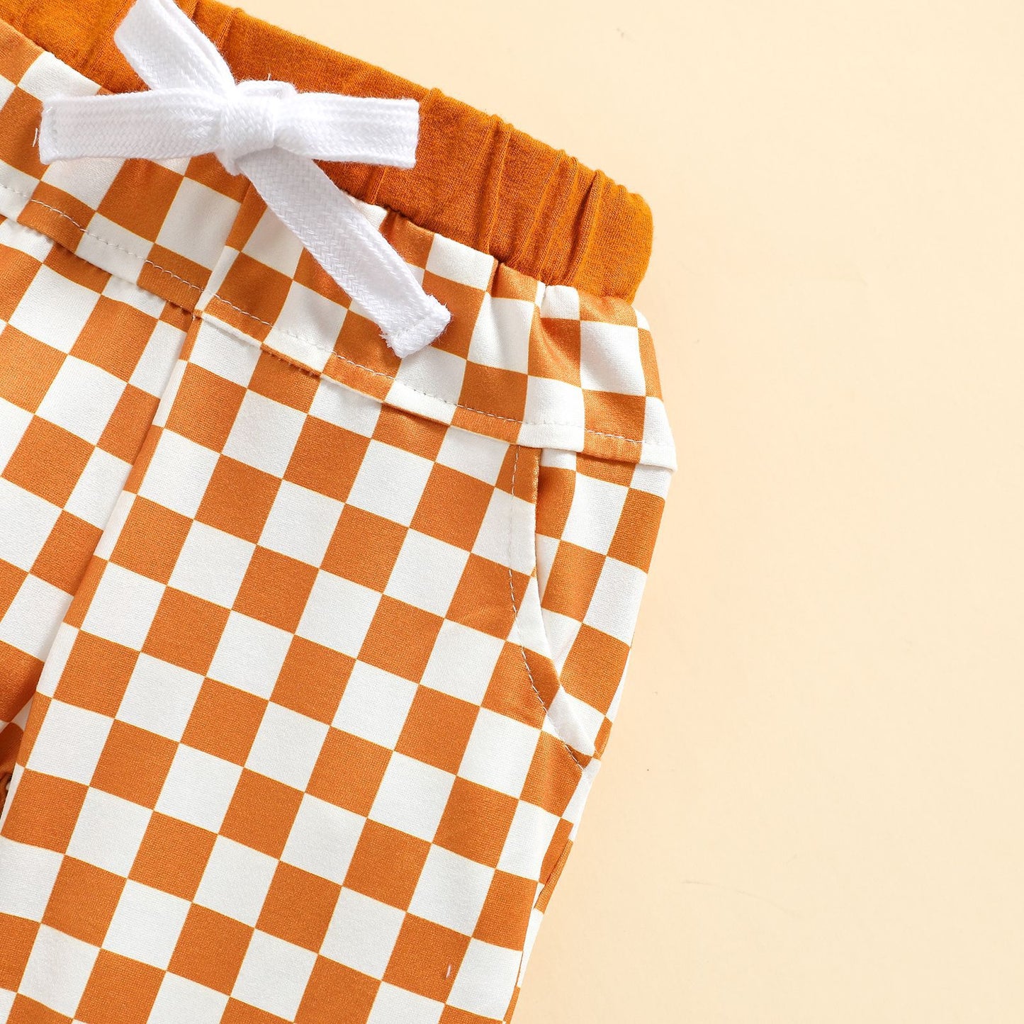 Children's Autumn And Winter Sports Leisure Hooded Plaid Suit