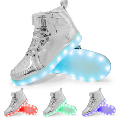 LED Lamp High-top Board Shoe Light Shoes Charging Dancing Shoes