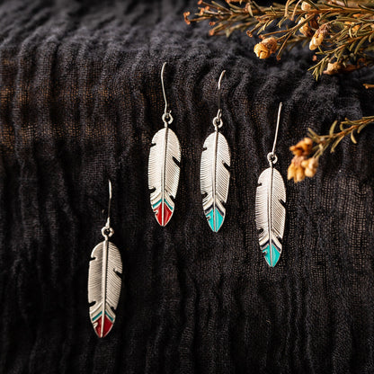 Exaggerated Personalized Large Leaves Enamel Earrings