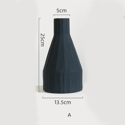 Morandi Color Nordic Style Creative Ceramic Dry Flower Vase Living Room Flower