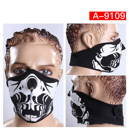 Cycling Skeleton Halloween Mask Mountaineering Ski