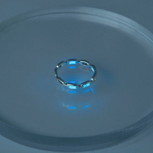 Glow-in-the-dark brass ring
