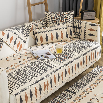 Four Seasons Universal Cotton And Hemp Sofa Cushion Minimalist