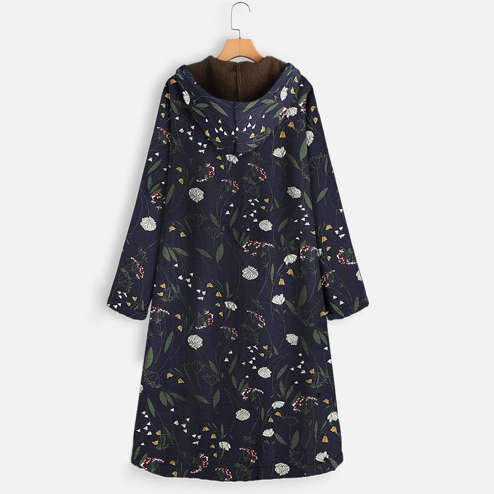 Printed Cotton Clothing Plus Velvet Thickening