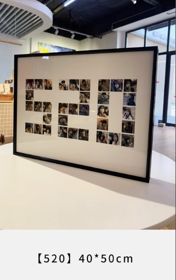 Gong Square Shaped Yi Photo Frame Photo Puzzle Table Decoration