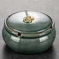 Retro Creative Ceramic Large Ashtray Office Smoke Cup Car Windproof And Fly Ash