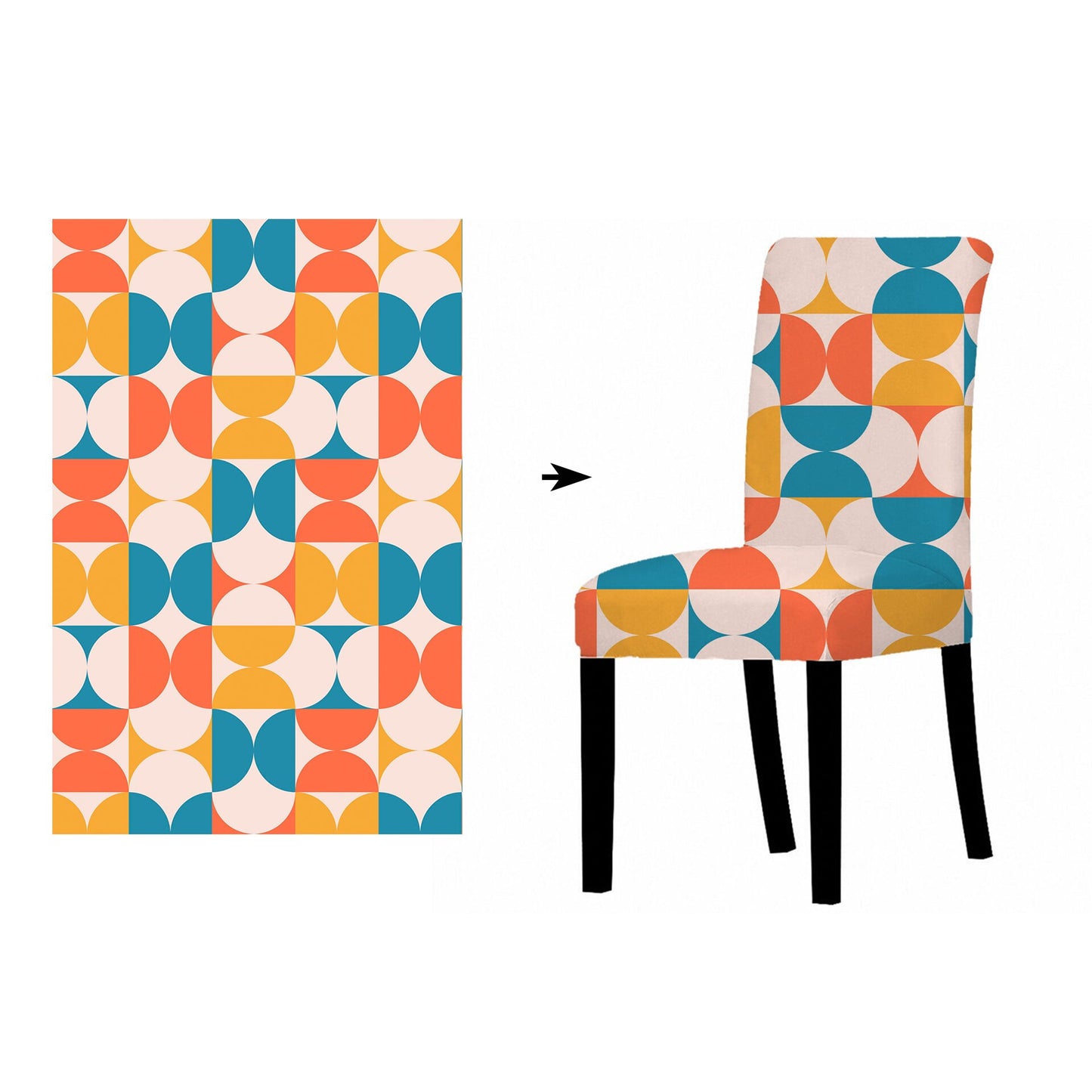 Home Hotel Living Room All-inclusive Printed Chair Covers