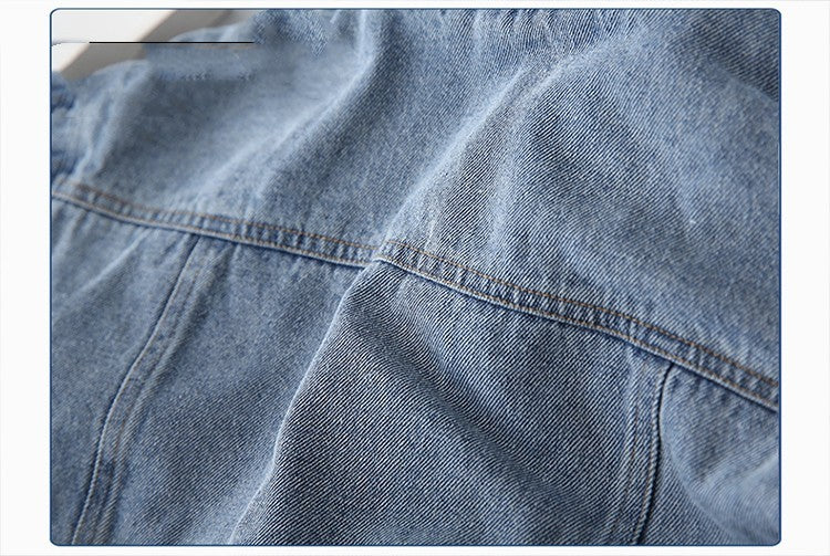 Winter Cashmere Denim Jacket For Children