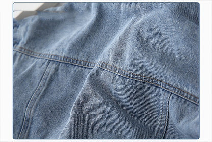 Winter Cashmere Denim Jacket For Children