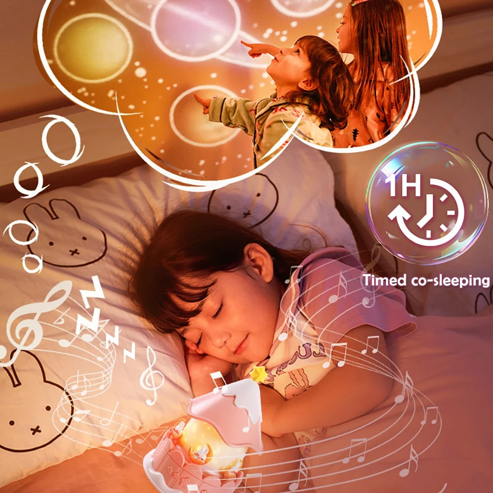 Creative Atmosphere Starry Sky Lights Music Music Music Box