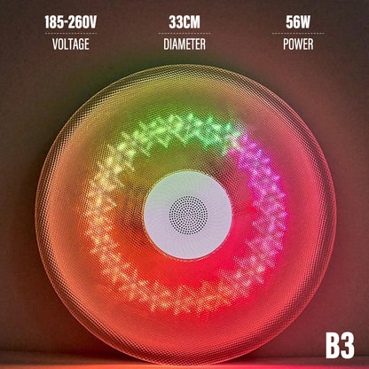 Bluetooth Ceiling Lamp Intelligent RGB Colorful Music - FLIPSTYLEZLLC