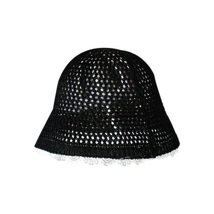 Women's Fashion Simple And Versatile Lace Hollow Fishing Hat