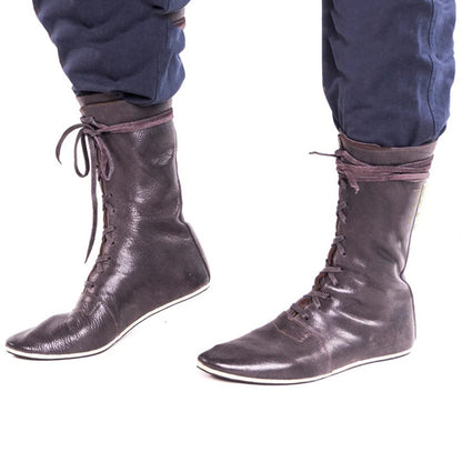 Men's Lace-Up Boots Vintage Pirate Plus Size