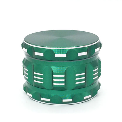 New Metal Sound Pattern Polygonal Aluminum Alloy 4-layer Smoke Grinder