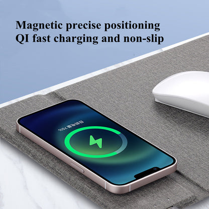 Multi-function 15w Bracket Wireless Rechargeable Mouse Pad
