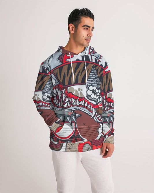20 cool dragon red design Men's All-Over Print Hoodie