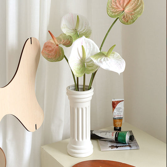 Modern Minimalist Ceramic Decorative Dried Flower Vase Desktop Ornaments