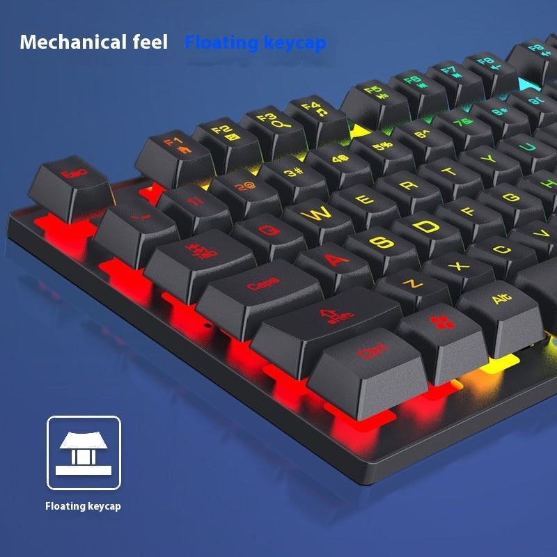 Wired Keyboard Luminous Desktop And Notebook Computer Accessories