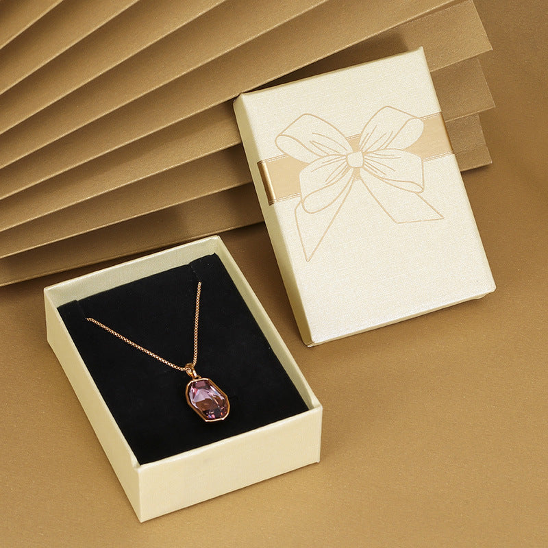 Bow Necklace Earrings Packaging Gift Box