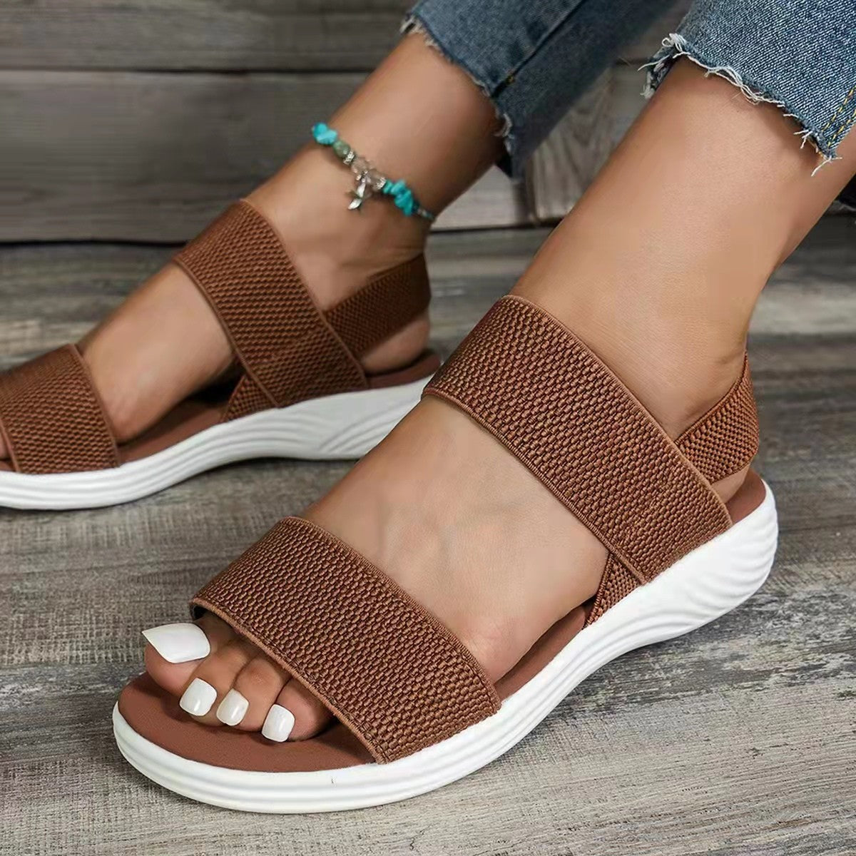 Double-strap Sandals Women Platform Beach Shoes - FLIPSTYLEZLLC