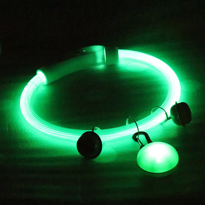 Dog Shiny Dog Collar Pet Luminous Dog Walking Light Dog Collar Collar