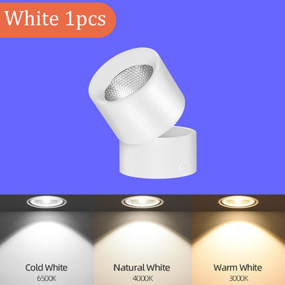 LED Downlight Spotlights Are Open Mounted And Foldable