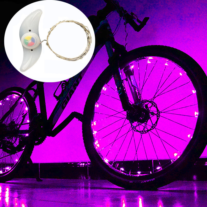 Super Cool Bicycle Led Hub Light Set Mountain Bike Rack Decorative Light Bicycle Spoke Lights Night Riding Bicycle Wheel Light