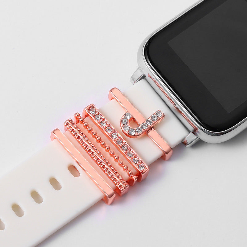 Rose Gold English Alphabet Buckle