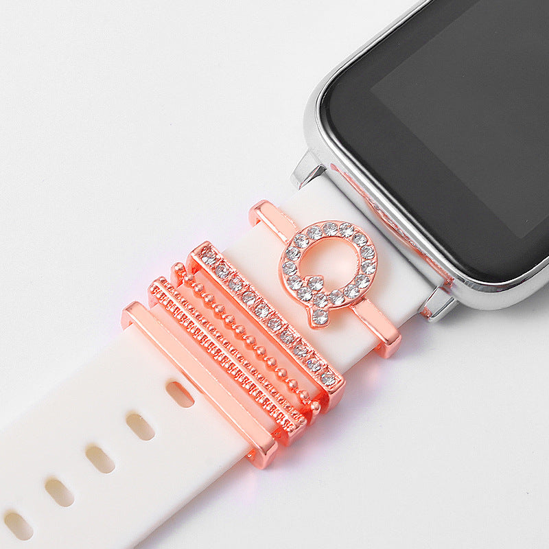 Rose Gold English Alphabet Buckle