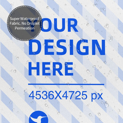 Create Your Own 72x72in Waterproof Quick Dry Bathroom Shower Curtain