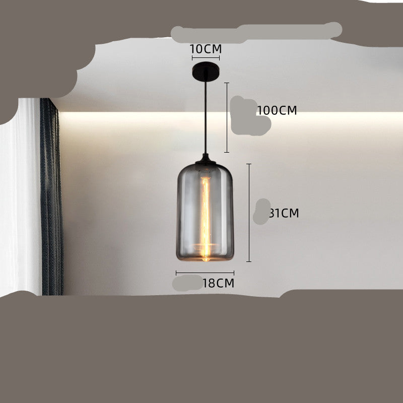 Nordic Creative Glass Chandelier Cafe