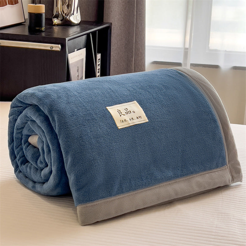 Thick Warm Single Coral Fleece Blanket Office Nap