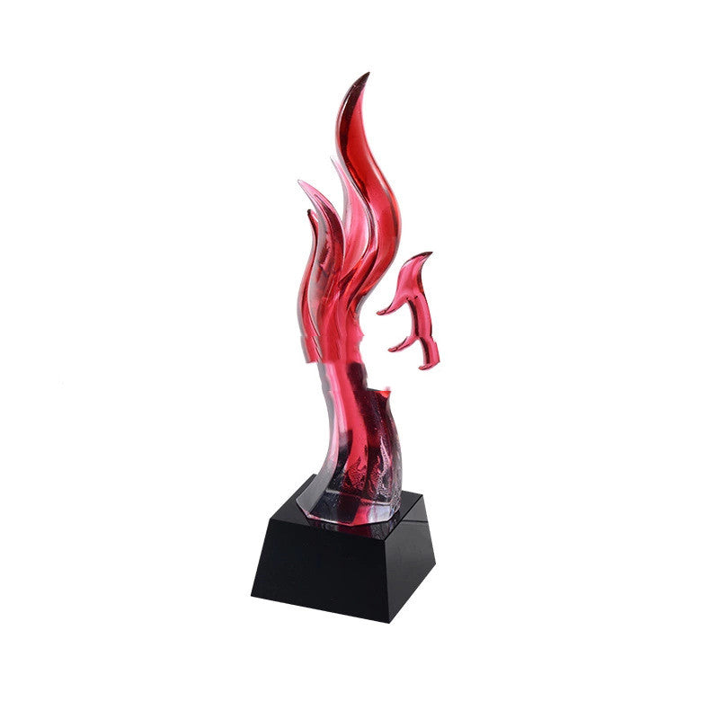 Phoenix Crystal Trophy New Enterprise Glass