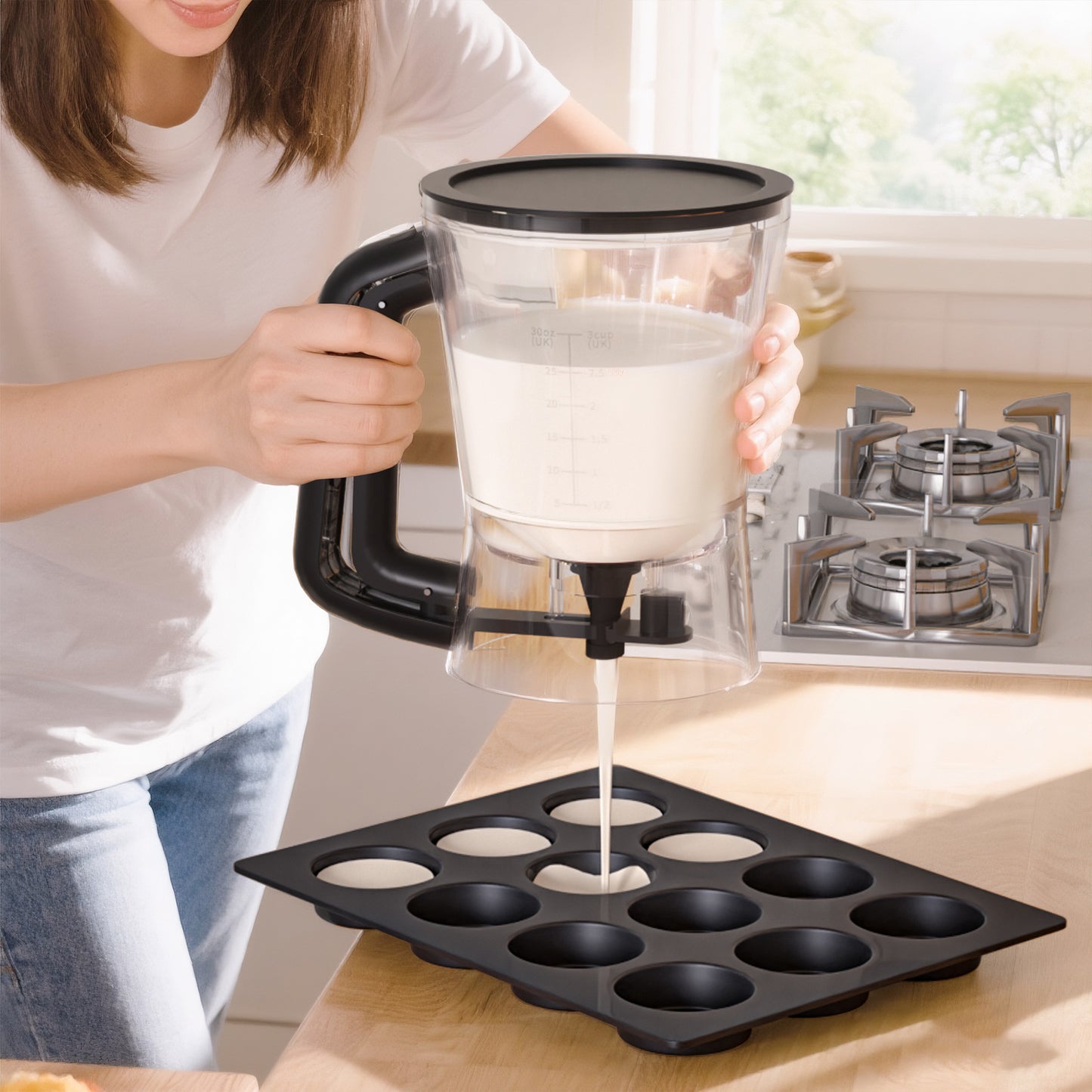 Batter Dispenser Batter Funnel Handheld Dispenser