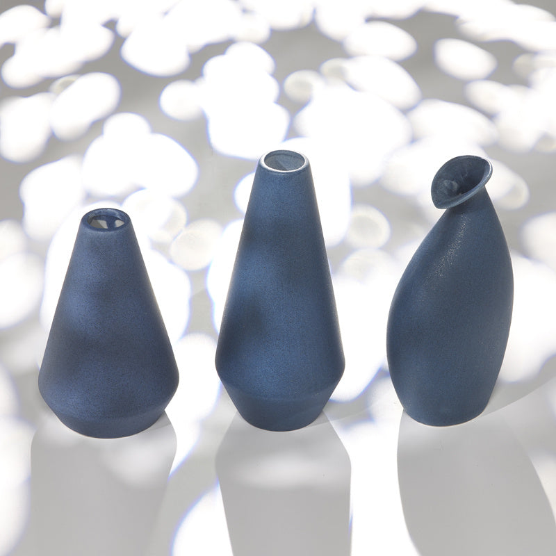 Blue Nordic Mediterranean Dry Flower Vase Living Room Simple Ceramic Creative Decoration Table Flower