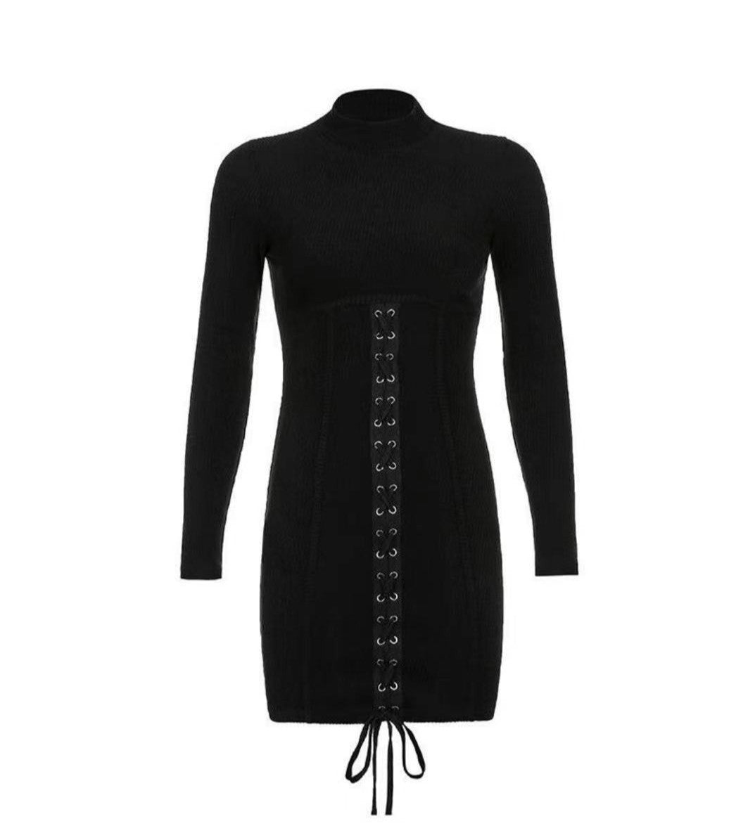 New Product Knitted Half-high Neck Slim-fit Dress