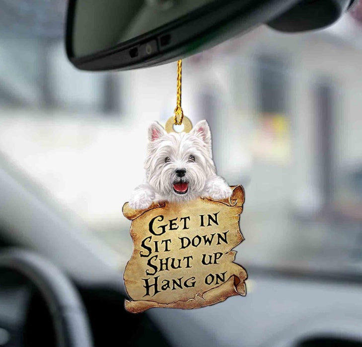 Car Pendant Sleeping Dog Angel Home Decor Acrylic Showcase Hanging Ornaments For Doors