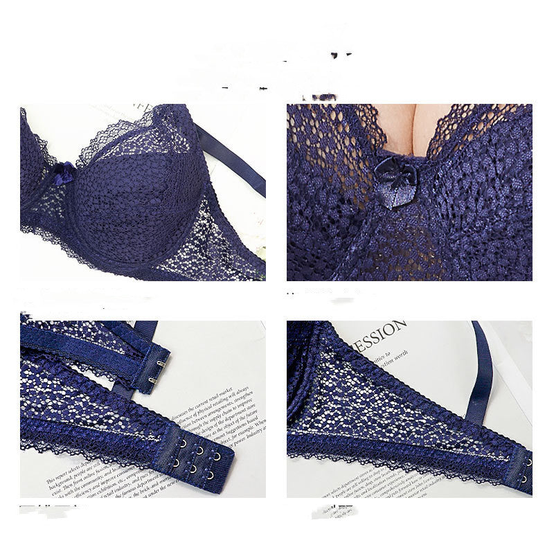European And American Women's Plus Size Lace Bra