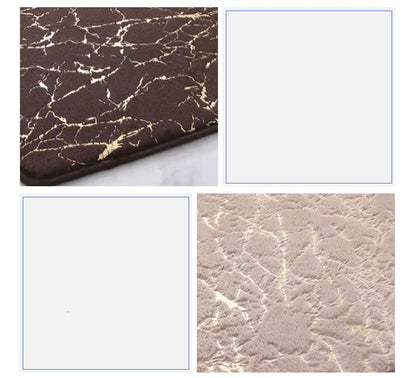 Marbled Hot Stamping Carpet Floor Mat Toilet Mat