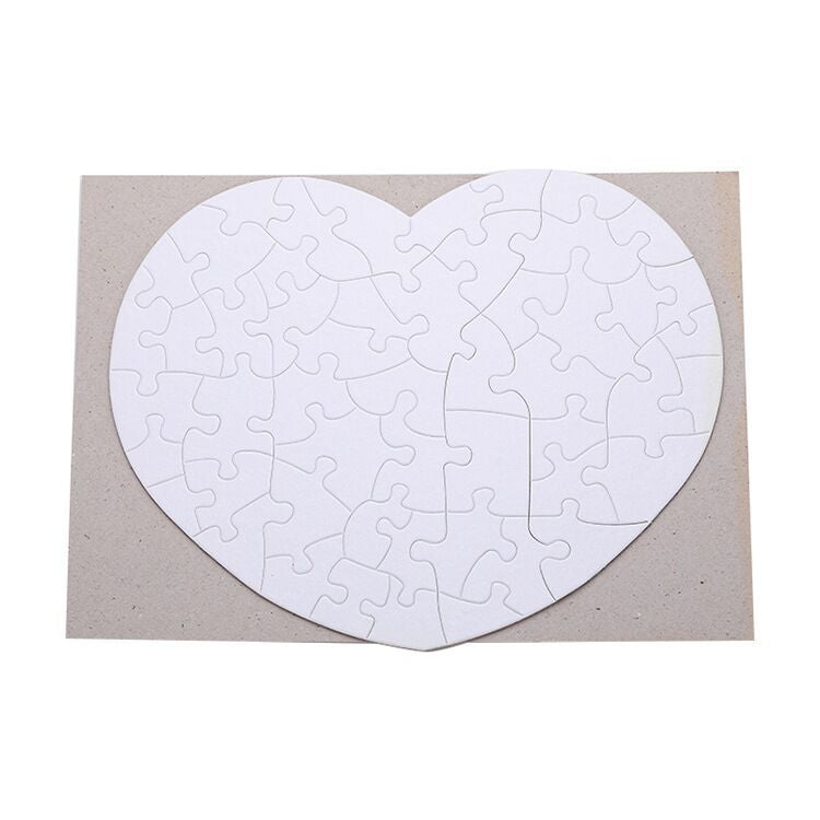 Personalized custom heart shaped picture puzzle