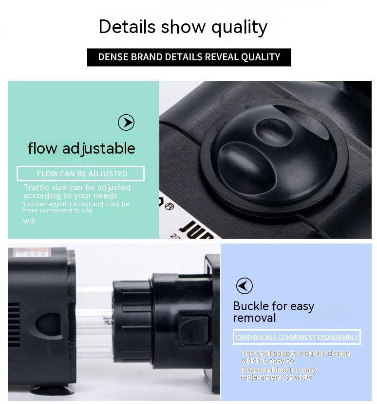 UV Sterilamp Fish Tank Built-in Filter Water Purifier