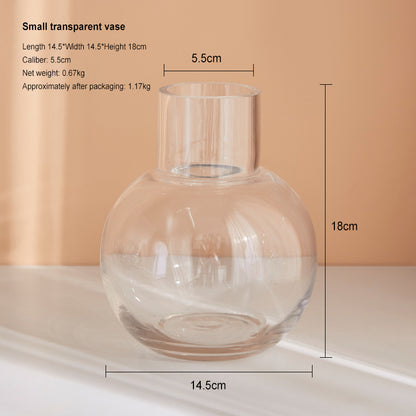 New Ball Colorful Transparent Glass Vase Ornament