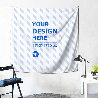 Create Your Own 59x59in Soft Texture Square Wall Decor Tapestry