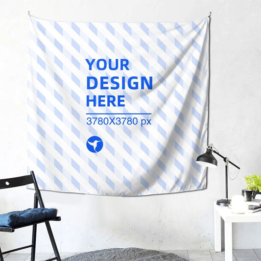 Create Your Own 59x59in Soft Texture Square Wall Decor Tapestry